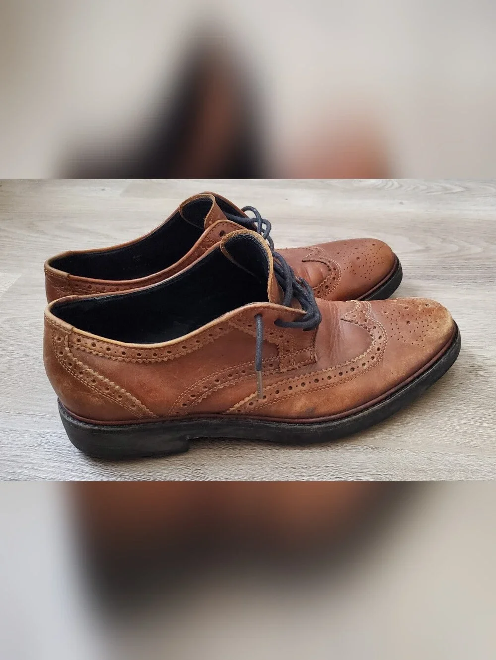 Coach New York Brown Bryant Wingtip Loafer Dress Shoes Oxford Men's US Size 9D